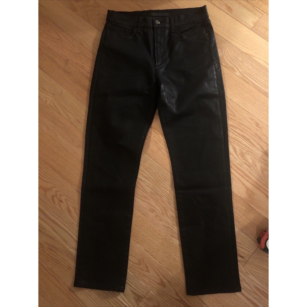 Joe's Woman's Pants Size‎ 28 Black Leather Look The Luna High Rise Cigarette